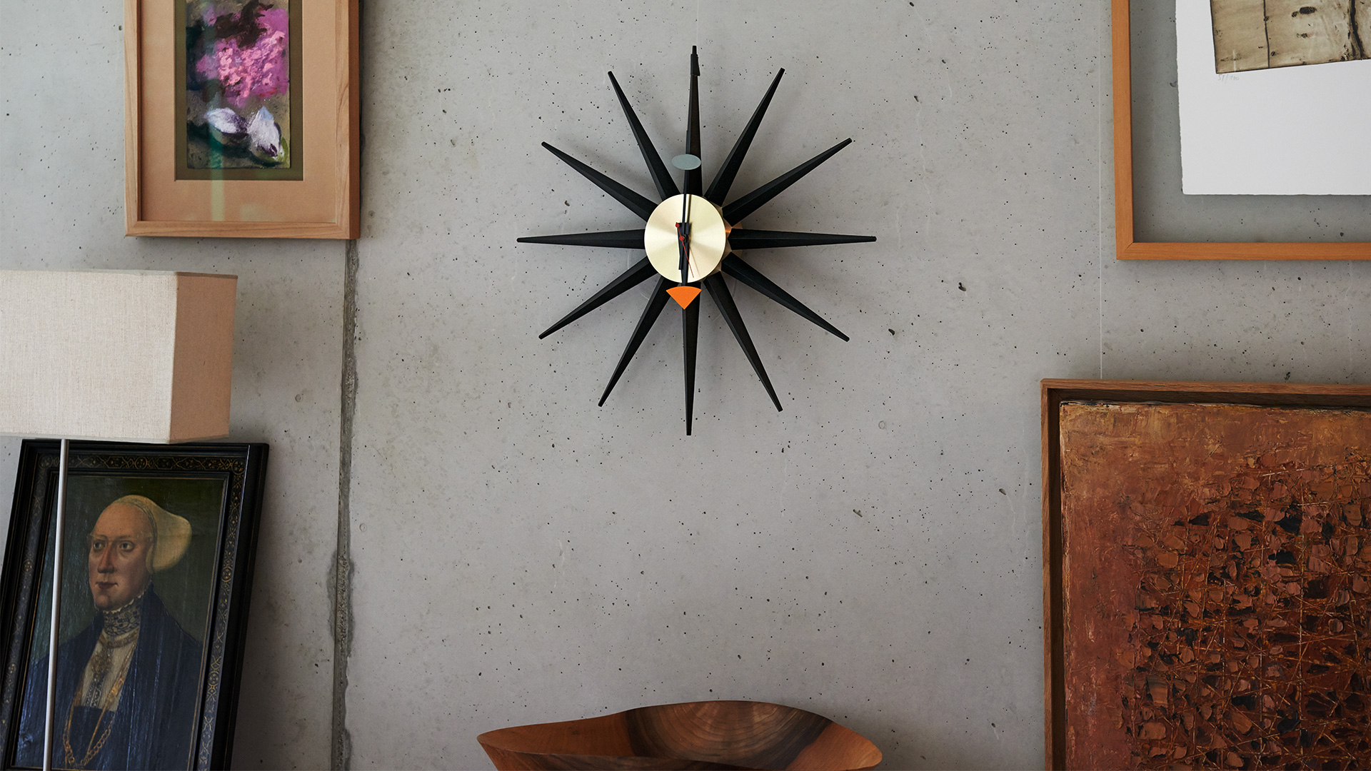 Sunburst Wall Clock, Lifestyle