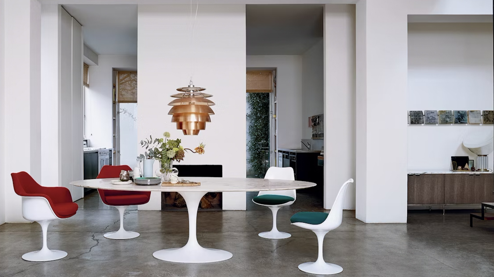 Tulip Armchair Side Chair, Lifestyle