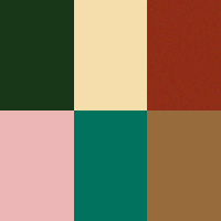 Multi Colour Glass & Mint Green